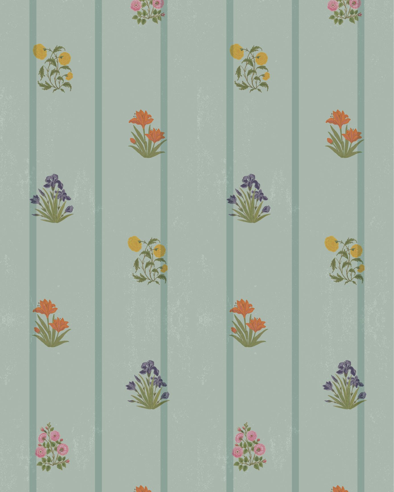 Bahaar Striped Wallpaper