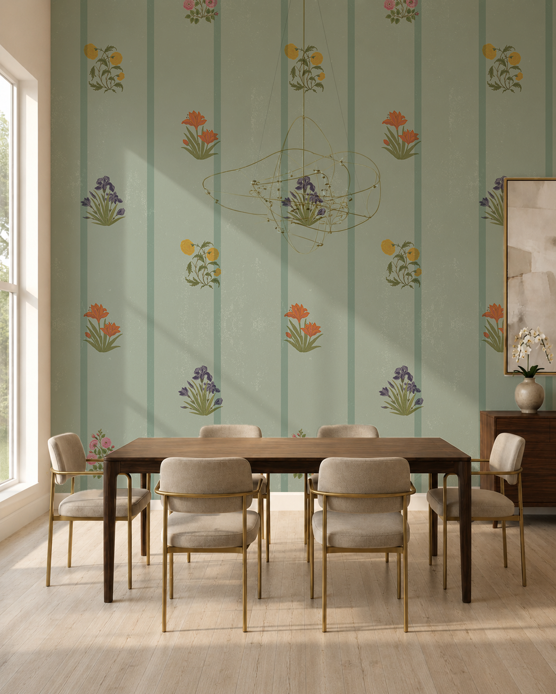 Bahaar Striped Wallpaper