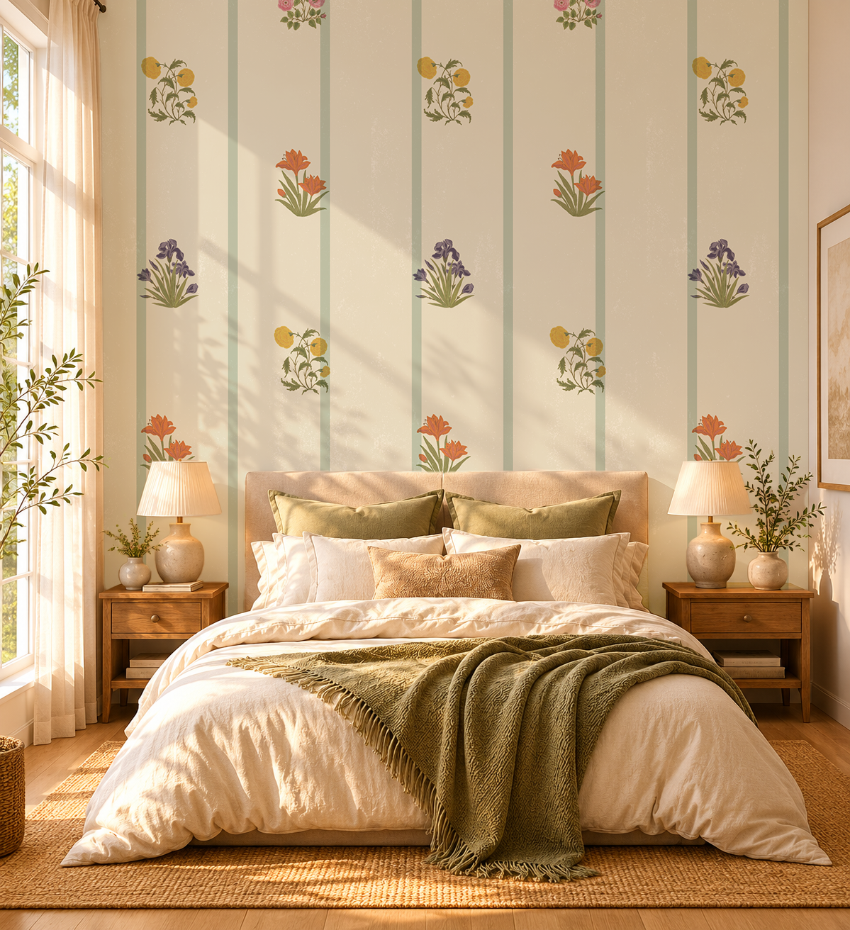 Bahaar Striped Wallpaper